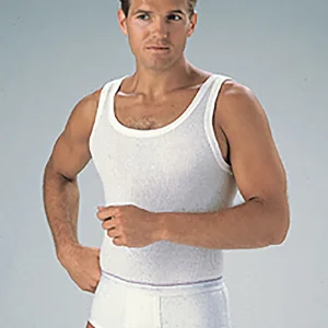 59 CANOTTIERA UOMO SPALLA LARGA COTONE A COSTINA HENRI