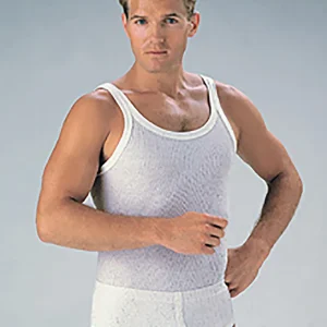 59 CANOTTIERA UOMO SPALLA STRETTA COTONE A COSTINA HENRI