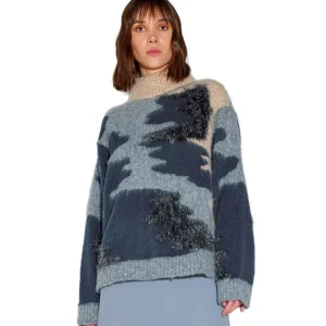 SEMICOUTURE DOLCEVITA CAMOUFLAGE HELEN Y3WF02 GRIGIO