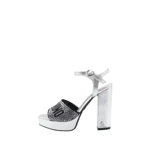 Love Moschino Sandali Argento e Glitter