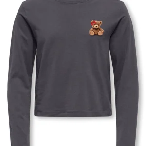 Maglietta grigia orsetto - Only Kids