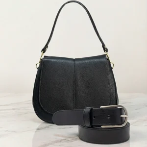 SET "BLACK LOVE" - WANDA + CINTURA IN VERO CUOIO